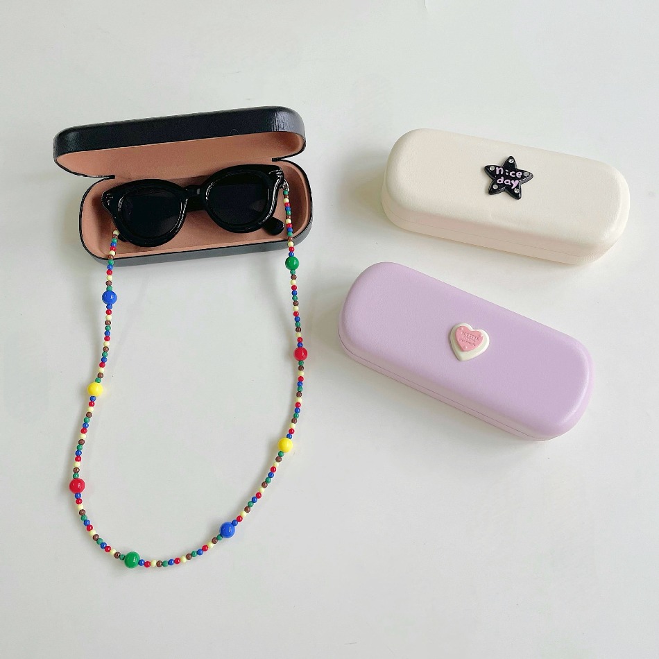 かわいい女の子用ハート型UV400サングラスセット、ビーズチ - Sunglass Retainer Cord のレビューと価格