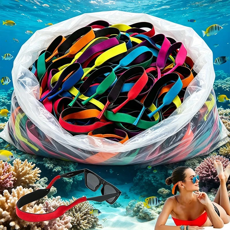 ダイビングゴーグル用ランヤード カラフルなフローティンググラ - Sunglass Retainer Cord のレビューと価格