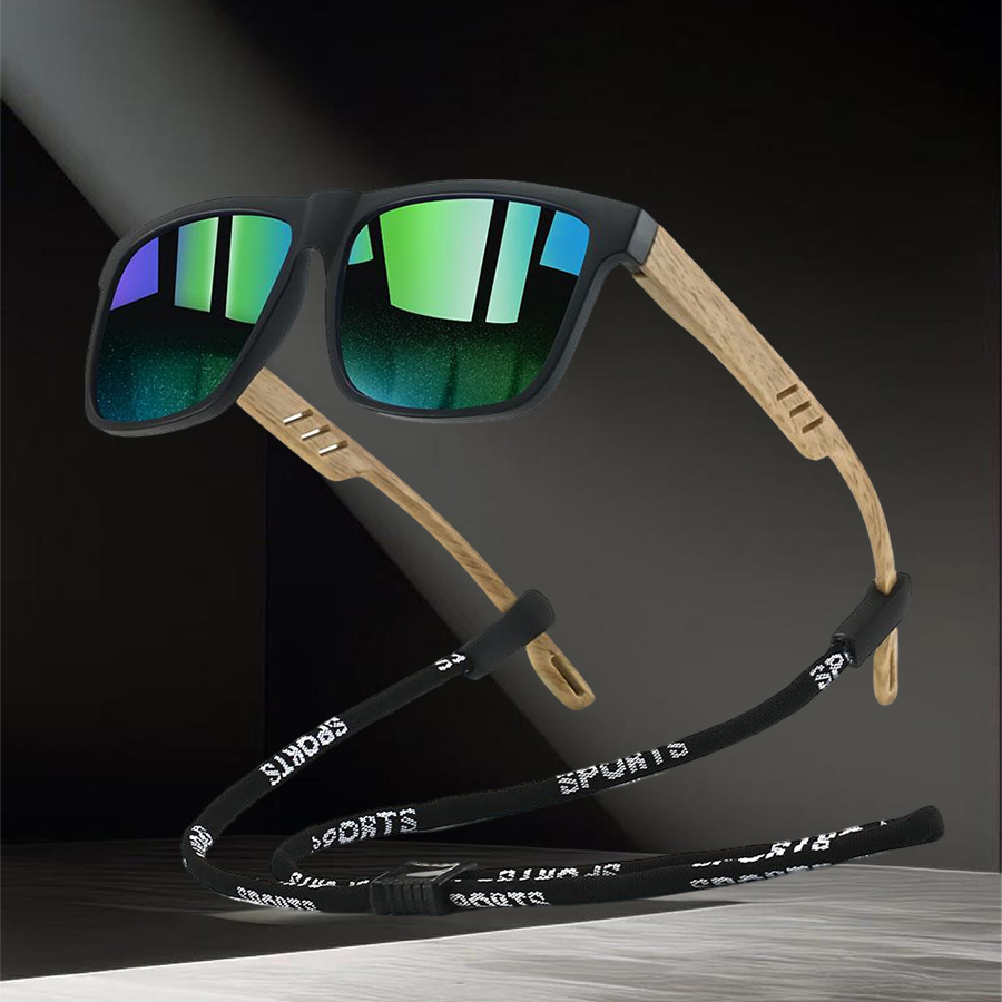 ファッションスクエアサングラスチェーンディテール付き男女兼用 - Sunglass Retainer Cord のレビューと価格