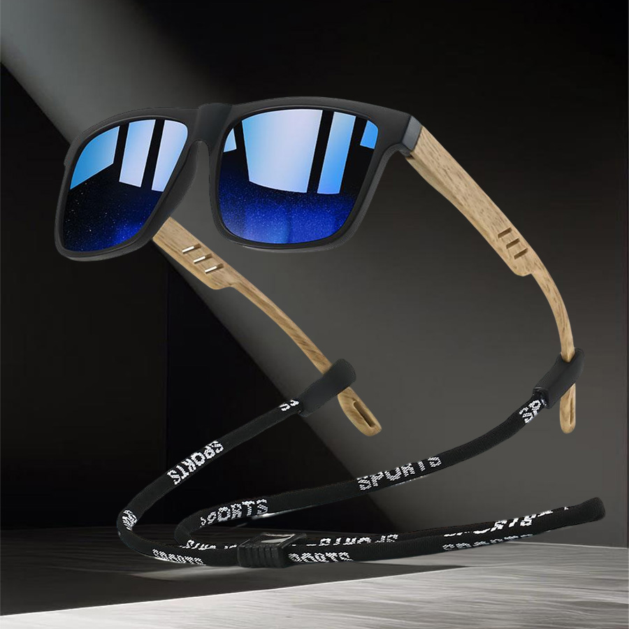 ファッションスクエアサングラスチェーンディテール付き男女兼用 - Sunglass Retainer Cord のレビューと価格
