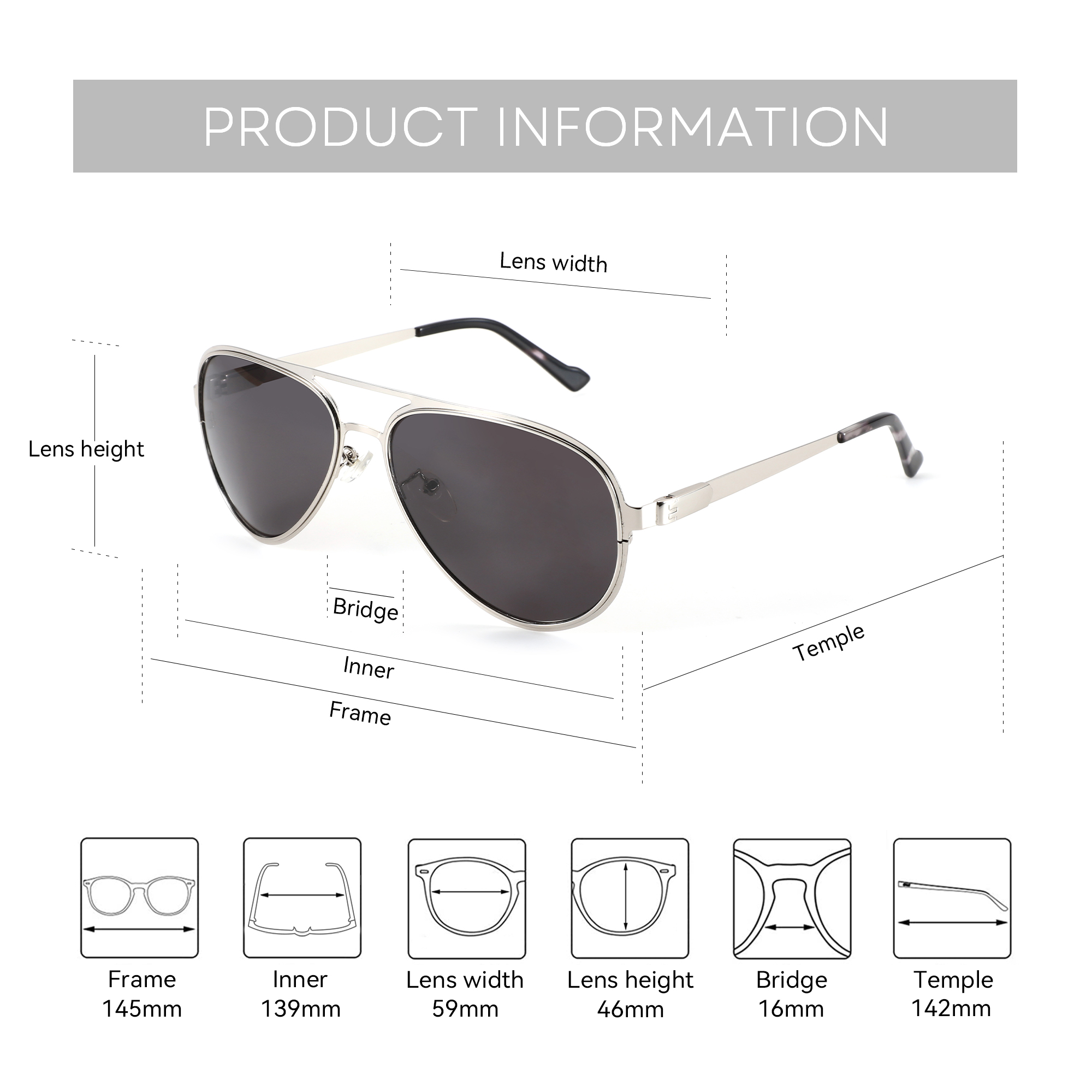BLUEMOKY XL サイズ高品質メタルアビエイター偏光処 - Sunglasses Aviator Polarized のレビューと価格