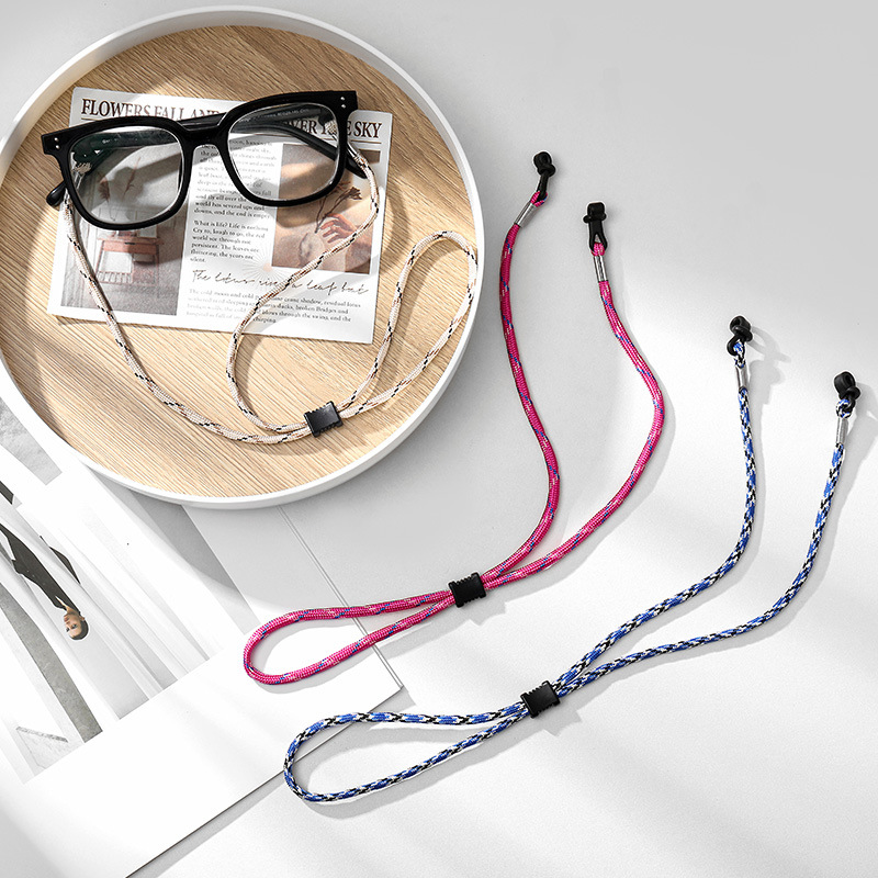 屋外用編み込みメガネストラップ 調節可能 滑り止め サングラ - Sunglass Retainer Cord のレビューと価格