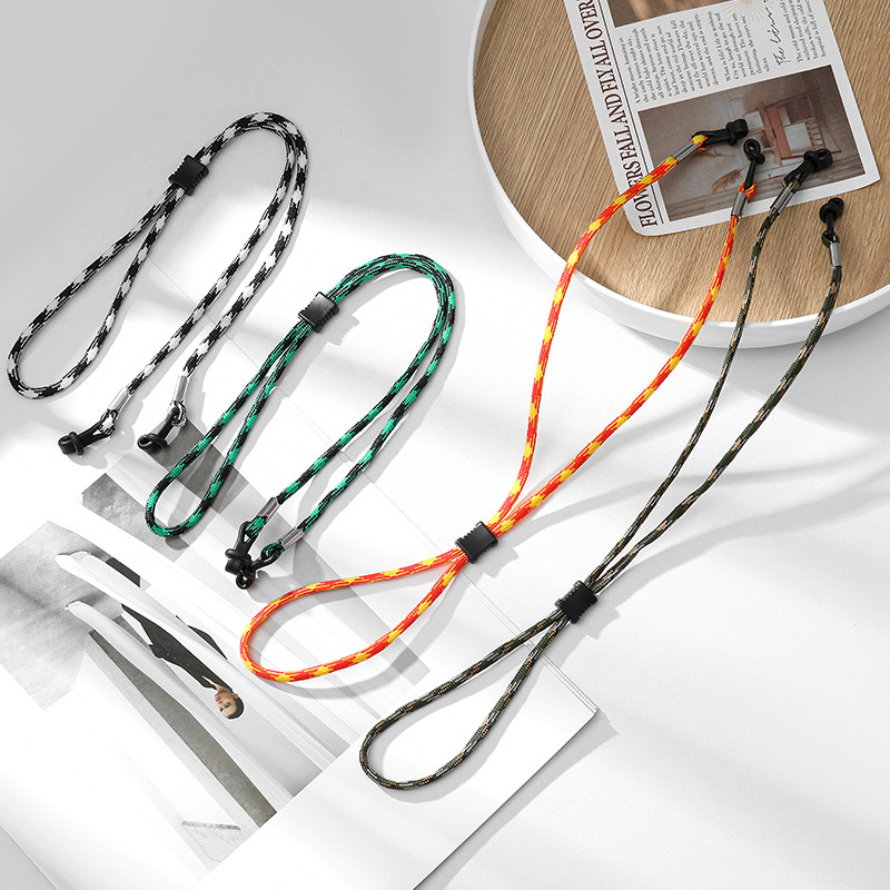 屋外用編み込みメガネストラップ 調節可能 滑り止め サングラ - Sunglass Retainer Cord のレビューと価格