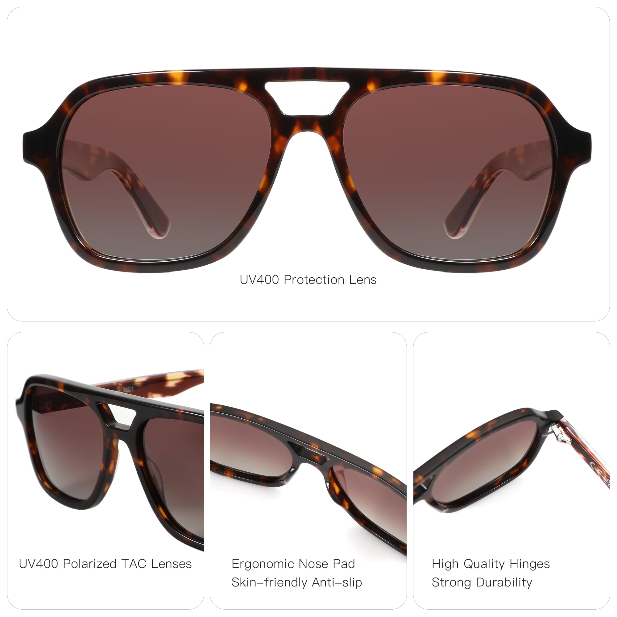 ZENOTTIC レトロ アビエーター サングラス メンズ  - Sunglasses Aviator Polarized のレビューと価格