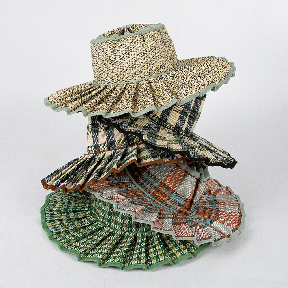 USPOP ファッショナブルな折りたたみ式プリーツ麦わら帽子 - Bucket Hat Straw のレビューと価格